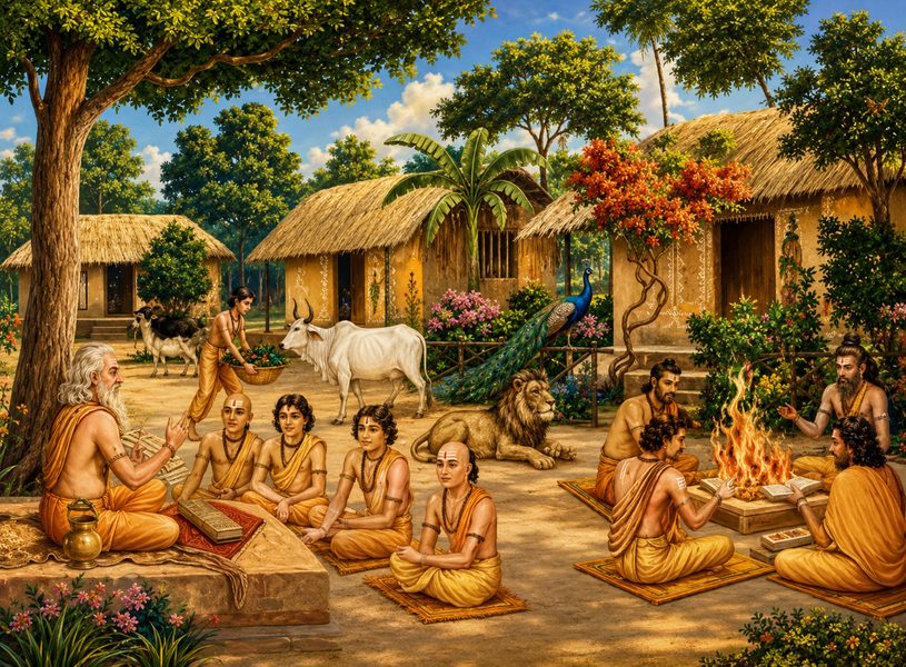Ancient Gurukula — Vedic forest school