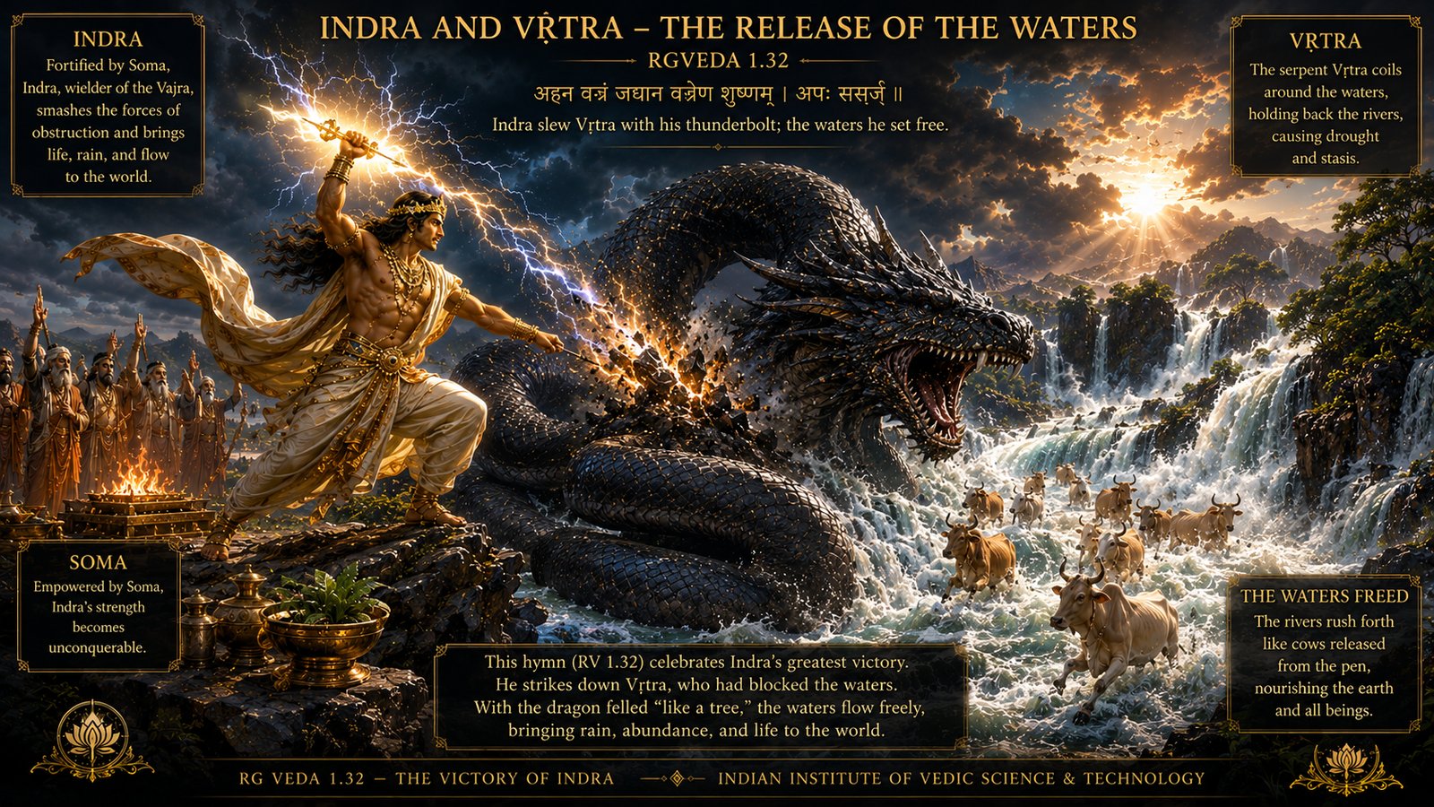 Indra and Vṛtra